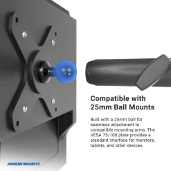 7.25 inch Metal Robust Forklift Front Guard VESA Mount