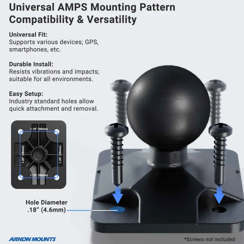 AMPS Mounting Pattern with OCTO™ Round Drill-Base Mount