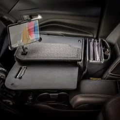 AutoExec GripMaster Car Desk with LockVise™ Locking Tablet Holder and Multi-Angle Mount