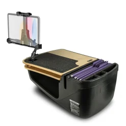 AutoExec GripMaster Car Desk with LockVise™ Locking Tablet Holder and Multi-Angle Mount