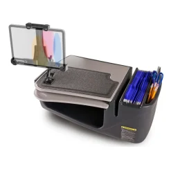 AutoExec GripMaster Car Desk with LockVise™ Locking Tablet Holder and Multi-Angle Mount