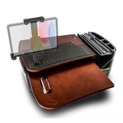 AutoExec GripMaster Car Desk with LockVise™ Locking Tablet Holder and Multi-Angle Mount