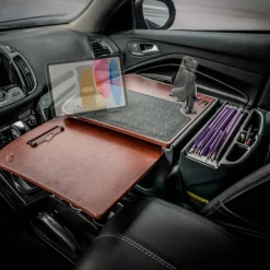 AutoExec GripMaster Car Desk with Mega Grip™ and Slim-Grip® Ultra Pro Drill-Base Mounts