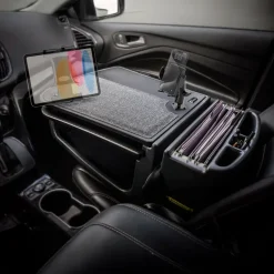 AutoExec GripMaster Car Desk with Mega Grip™ and Slim-Grip® Ultra Pro Drill-Base Mounts