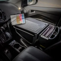 AutoExec GripMaster Car Desk with Slim-Grip® Ultra Pro Drill-Base Mount