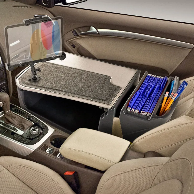 AutoExec GripMaster Efficiency Car Desk LockVise® Locking Tablet Holder and Multi-Angle Mount