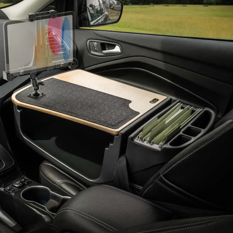 AutoExec GripMaster Efficiency Car Desk LockVise® Locking Tablet Holder and Multi-Angle Mount