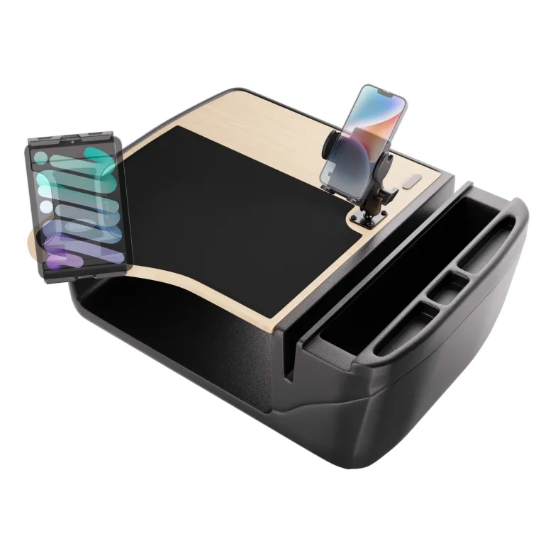 AutoExec GripMaster Efficiency Car Desk with Mega Grip™ and Slim-Grip® Ultra Pro Drill-Base Mounts