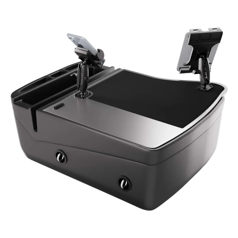 AutoExec GripMaster Efficiency Car Desk with Mega Grip™ and Slim-Grip® Ultra Pro Drill-Base Mounts