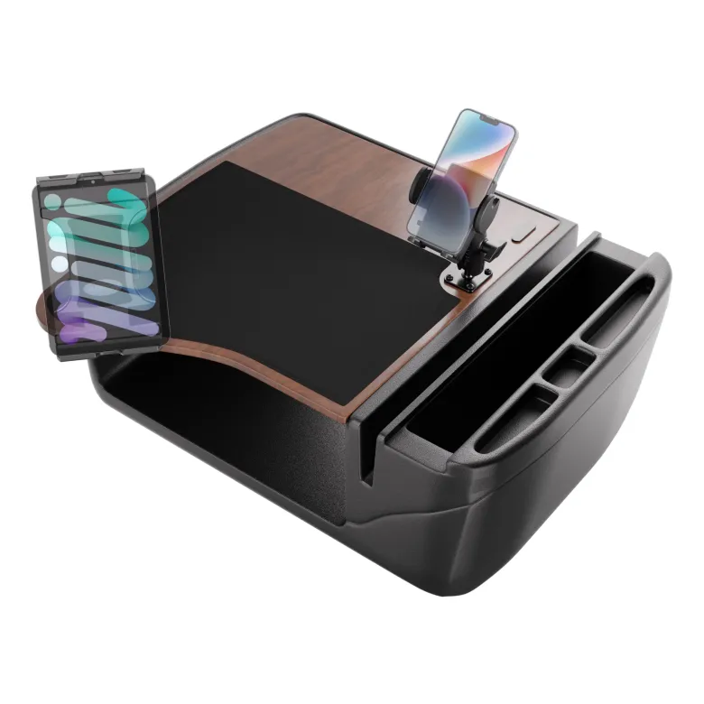 AutoExec GripMaster Efficiency Car Desk with Mega Grip™ and Slim-Grip® Ultra Pro Drill-Base Mounts