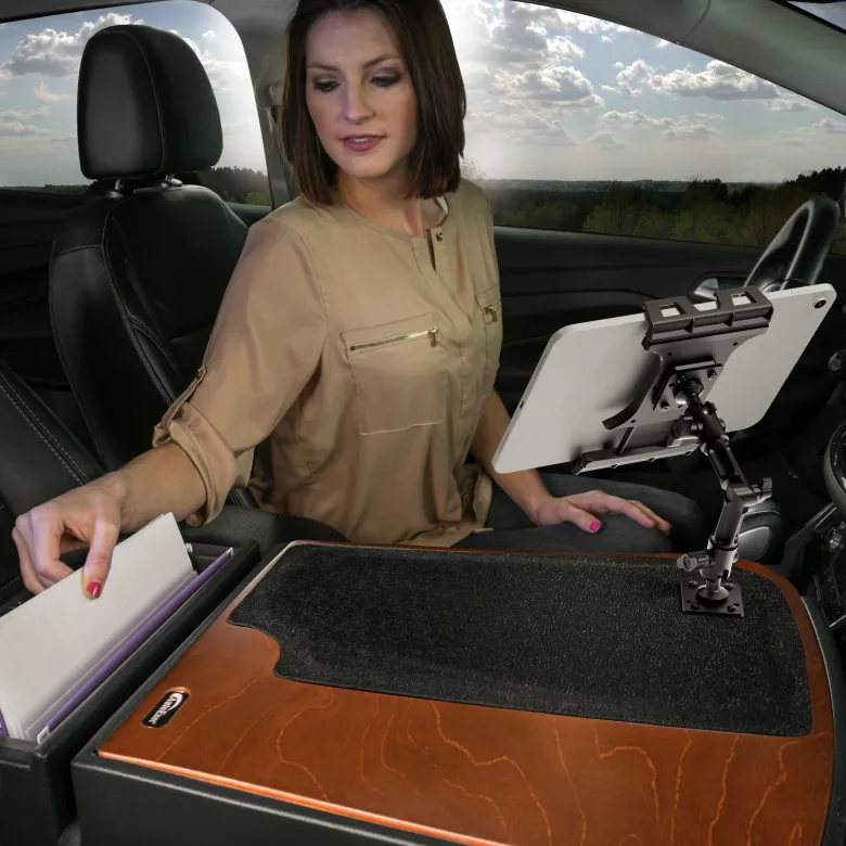AutoExec GripMaster Efficiency Car Desk with Slim-Grip® Ultra Pro Multi-Angle Mount