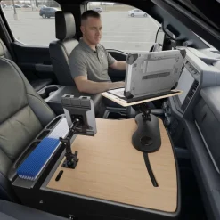 AutoExec Reach Front Seat Car Desk with Slim-Grip® Ultra Pro Multi-Angle Mount