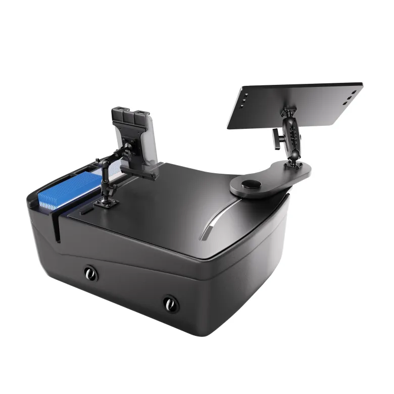 AutoExec Reach Front Seat Car Desk with Slim-Grip® Ultra Pro Multi-Angle Mount