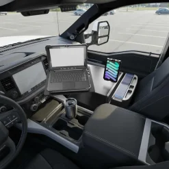 AutoExec Reach Front Seat Car Desk with Slim-Grip® Ultra Pro Multi-Angle Mount