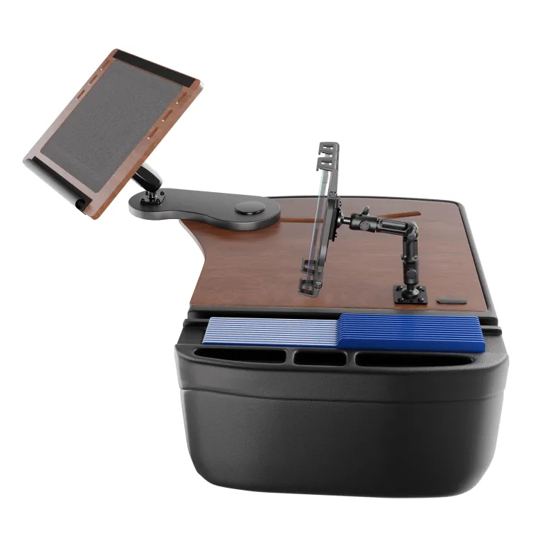 AutoExec Reach Front Seat Car Desk with Slim-Grip® Ultra Pro Multi-Angle Mount