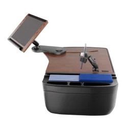 AutoExec Reach Front Seat Car Desk with RoadVise® Ultra Pro Drill-Base Mount