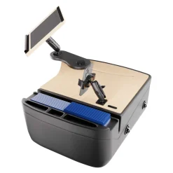 AutoExec Reach Front Seat Car Desk with RoadVise® Ultra Pro Drill-Base Mount
