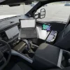 AutoExec Reach Front Seat Car Desk with LockVise™ Locking Tablet Multi-Angle Mount