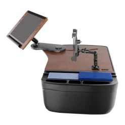 AutoExec Reach Front Seat Car Desk with LockVise™ Locking Tablet Multi-Angle Mount