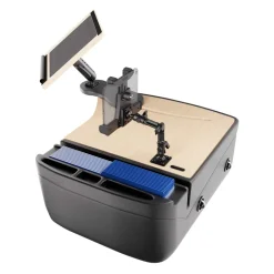 AutoExec Reach Front Seat Car Desk with LockVise™ Locking Tablet Multi-Angle Mount