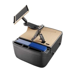 AutoExec Reach Front Seat Car Desk with Slim-Grip® Ultra Pro Drill-Base Mount