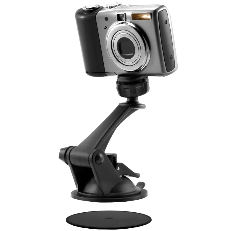 Camera Holder with Sticky Suction Mount and Adhesive Disk