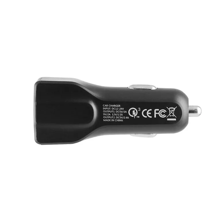 Car Charger with Quick Charge 3.0 and USB A Ports