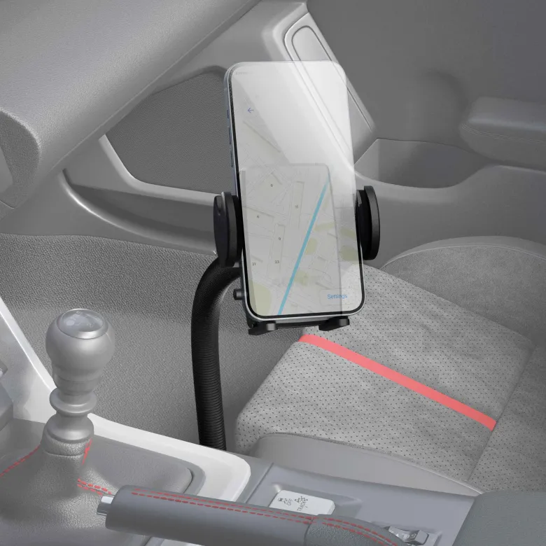 Car or Truck Seat Rail or Floor Mega Grip™ Phone Holder Mount