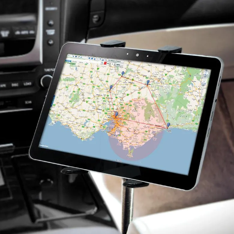 Car or Truck Seat Rail or Floor Slim-Grip® Tablet Mount