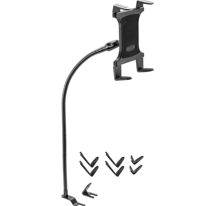 Car or Truck Seat Rail Universal Slim-Grip® Tablet Mount with 28 inch Gooseneck