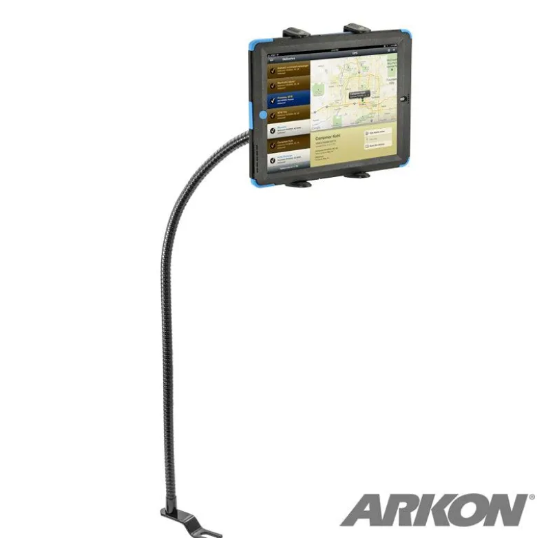 Car or Truck Seat Rail Universal Slim-Grip® Tablet Mount with 28 inch Gooseneck