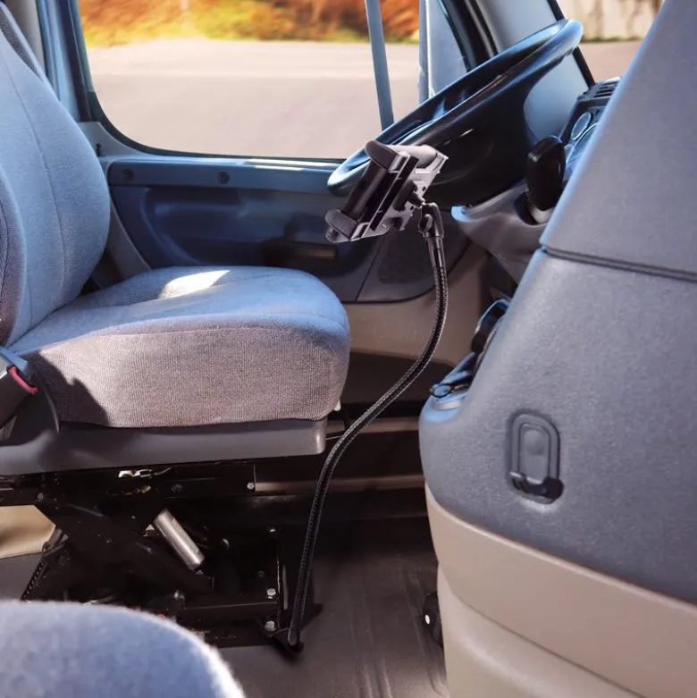 Car or Truck Seat Rail Universal Slim-Grip® Tablet Mount with 28 inch Gooseneck