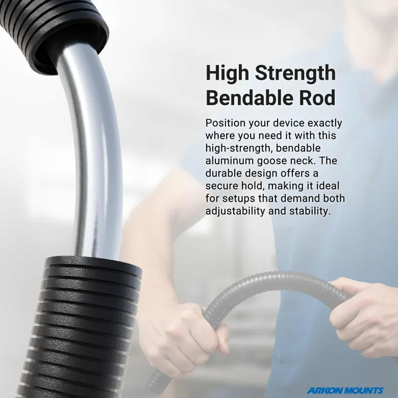 Clamp Mounting Pedestal with 12" Gooseneck - Dual-T Compatible