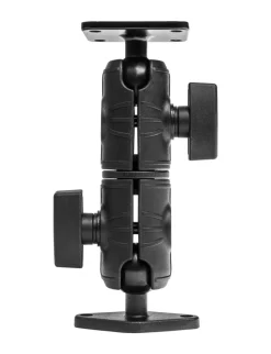 Double Socket Swivel Arm with Metal AMPS & Diamond Mount Plates
