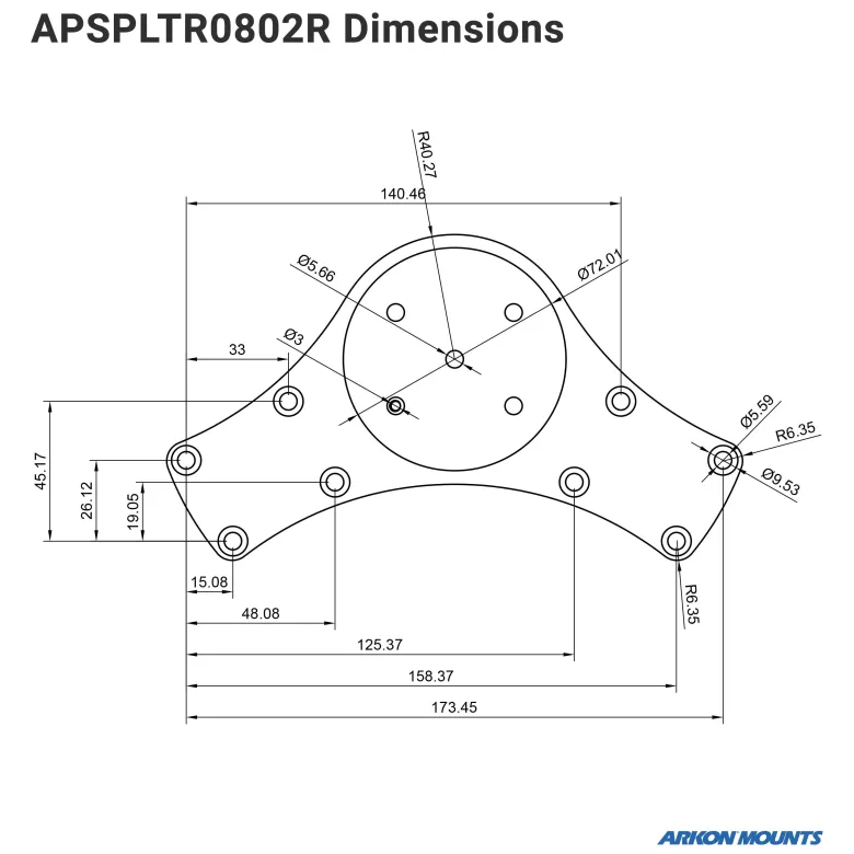 Double Suction Splitter Bar Plate
