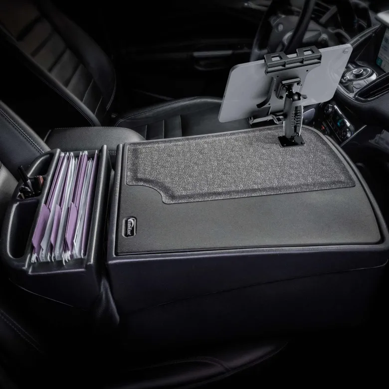 GripMaster Efficiency Car Desk with Slim-Grip® Ultra Pro Drill-Base Mount