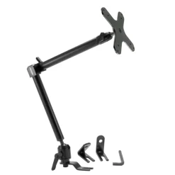 Heavy-Duty Car Seat Rail Mount with 22-inch Adjustable Arm - VESA 75/VESA 100 Compatible