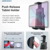 Heavy-Duty Car Seat Rail Tablet Mount with Keyboard Tray Combo