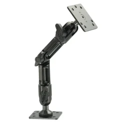 Heavy-Duty Drill-Base Mounting Pedestal with 8" Multi-Angle Arm - 4-Hole AMPS Compatible