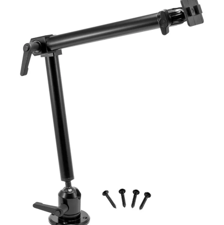 Heavy-Duty Drill-Base Mounting Pedestal with 22" Arm - Dual-T Compatible