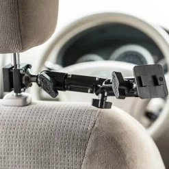 Heavy-Duty Headrest Mounting Pedestal with Multi-Angle 8" Arm
