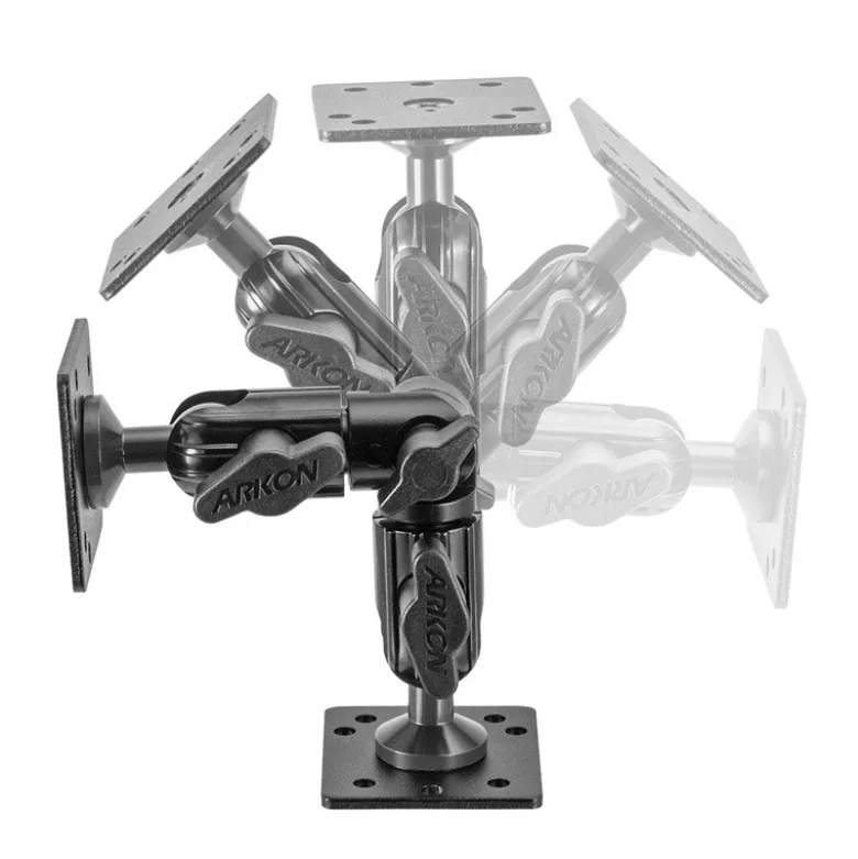 Heavy-Duty Multi-Angle AMPS Drill-Base Mounting Pedestal with AMPS Head