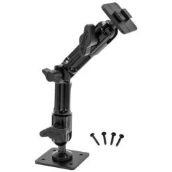 Heavy-Duty Multi-Angle Drill-Base Mounting Pedestal with 8" Arm - Dual-T Compatible