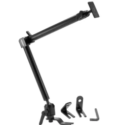 Heavy-Duty Seat Rail Car Mount with 22 inch Adjustable Arm - 4-Hole AMPS Compatible