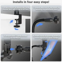 Heavy-Duty Slim-Grip® Tablet Clamp Mount