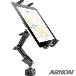 Heavy-Duty Slim-Grip® Tablet Headrest Mount with Multi-Angle 8" Arm for iPad, Note, and more