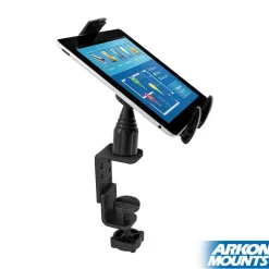 Heavy-Duty Table or Desk Tablet Clamp Mount with 4" Arm for iPad, Note, and more