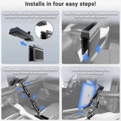 Heavy-Duty Truck Console Wedge Slim-Grip® Ultra Pro Tablet Holder