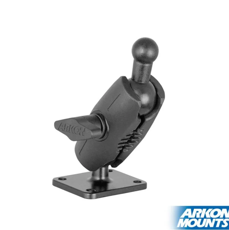 4-Hole AMPS Mounting Plate with 17mm Ball and Shaft Arm