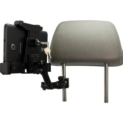 LockVise™ Locking Car Headrest Tablet Mount with Multi-Angle 8" Arm